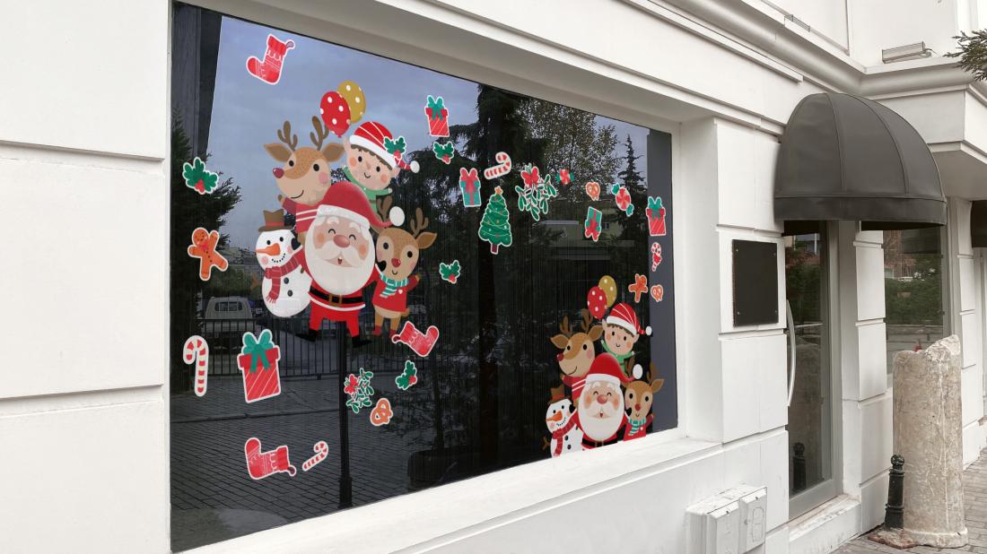 Adhésifs Père Noel et décoration divers Repositionnable
